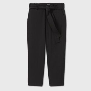 A New Day Women’s Paperbag Waist Black Pants Size 2